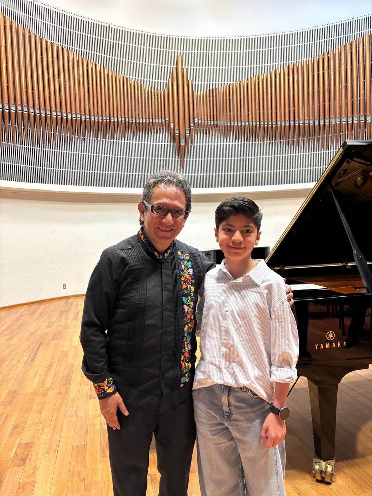 Con el maestro Héctor Infanzón